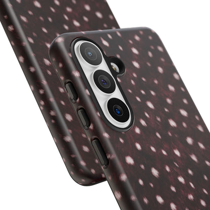 Burgundy Spotted Fur Tough Case
