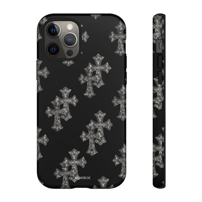 Black Crystal Cross Tough Case
