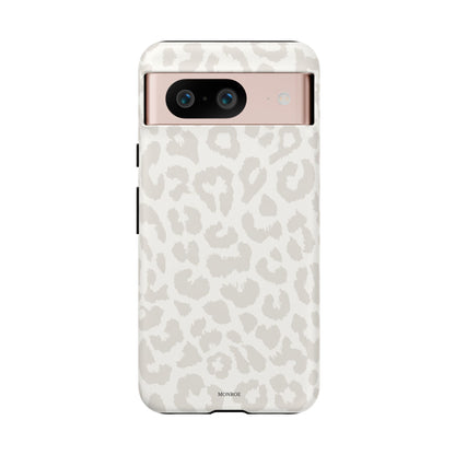 White Leopard Print Tough Case