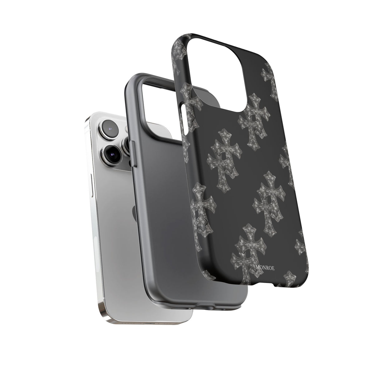 Black Crystal Cross Tough Case