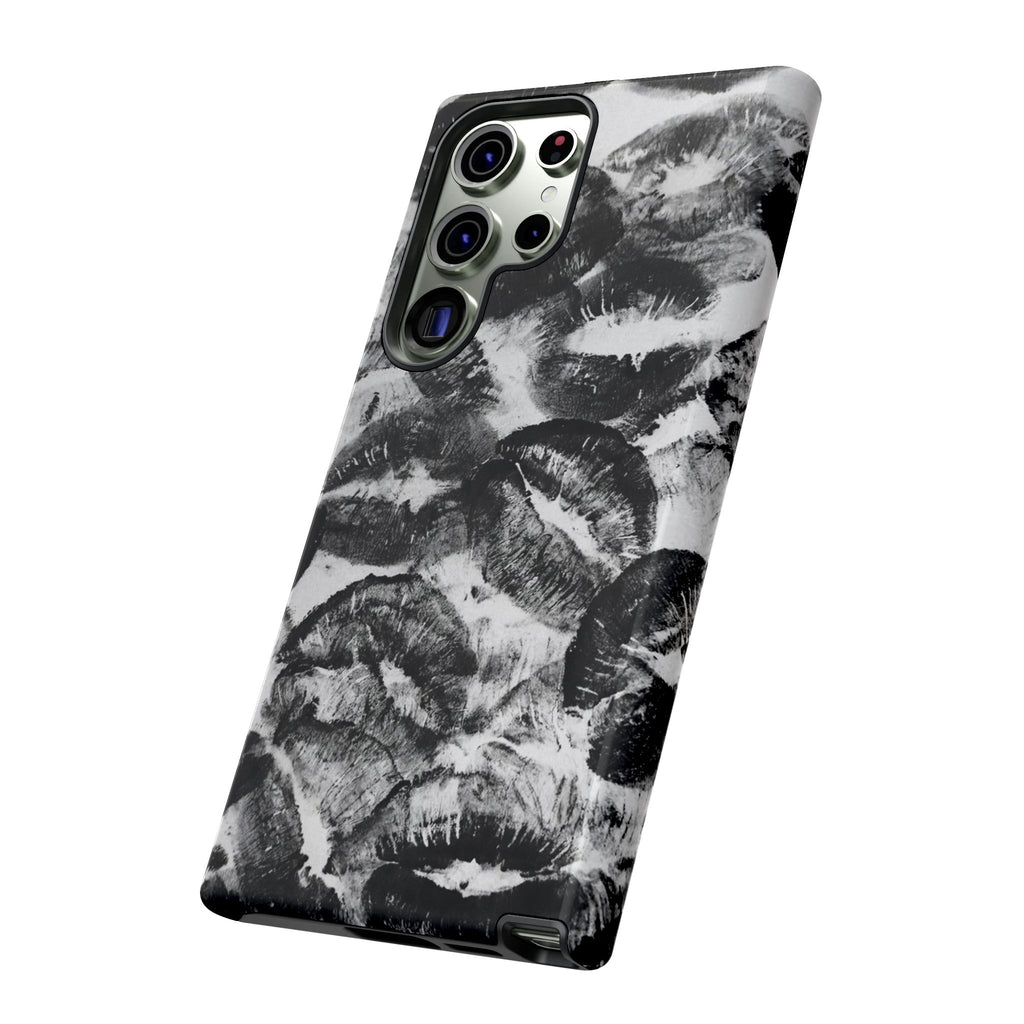 Black and Kiss Design Phone Case