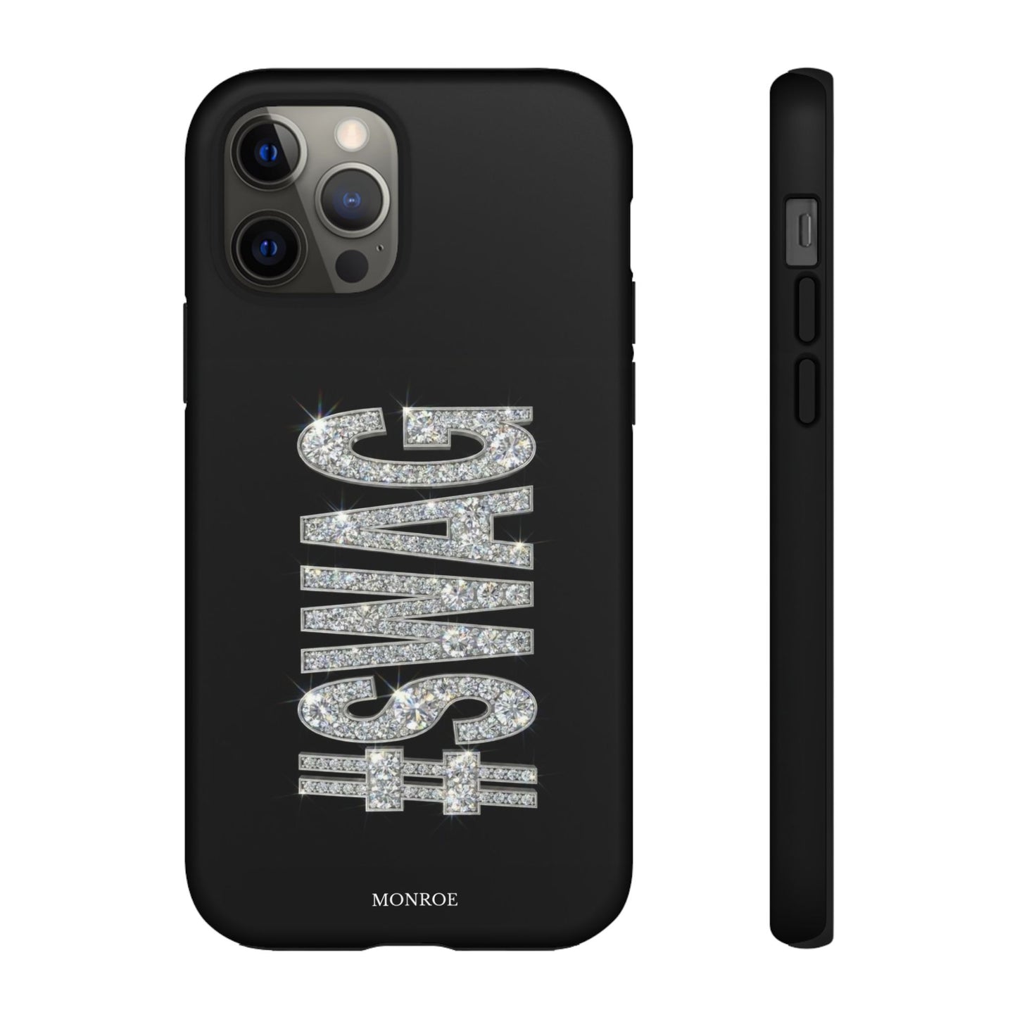 “#SWAG” Black Bling Tough Case