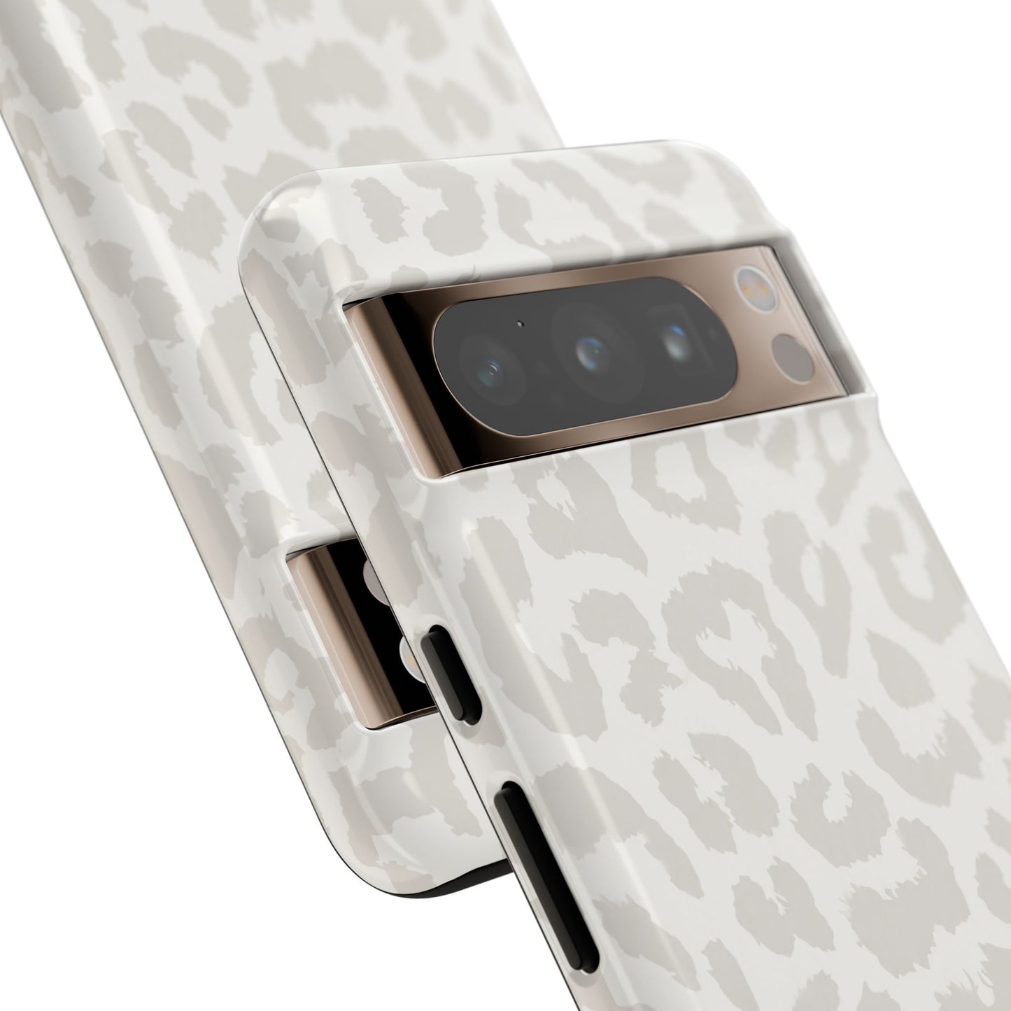 White Leopard Print Tough Case