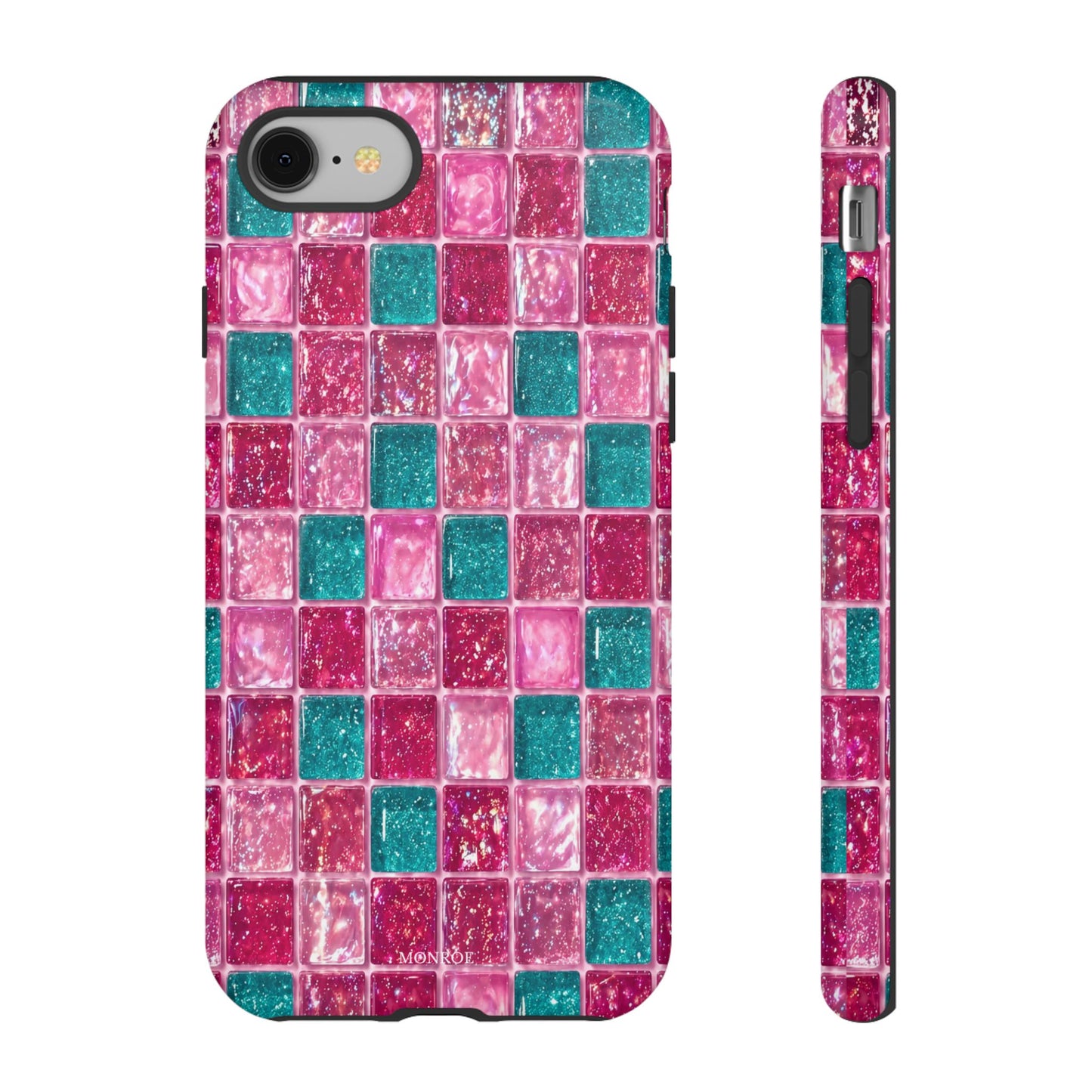 Pink Teal Mosaic Tough Case
