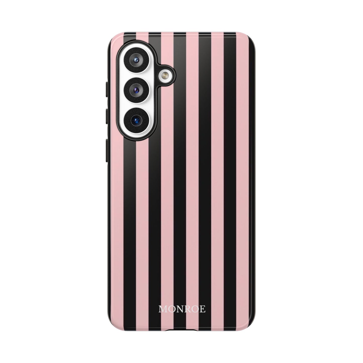 Striped Pink & Black Tough Case