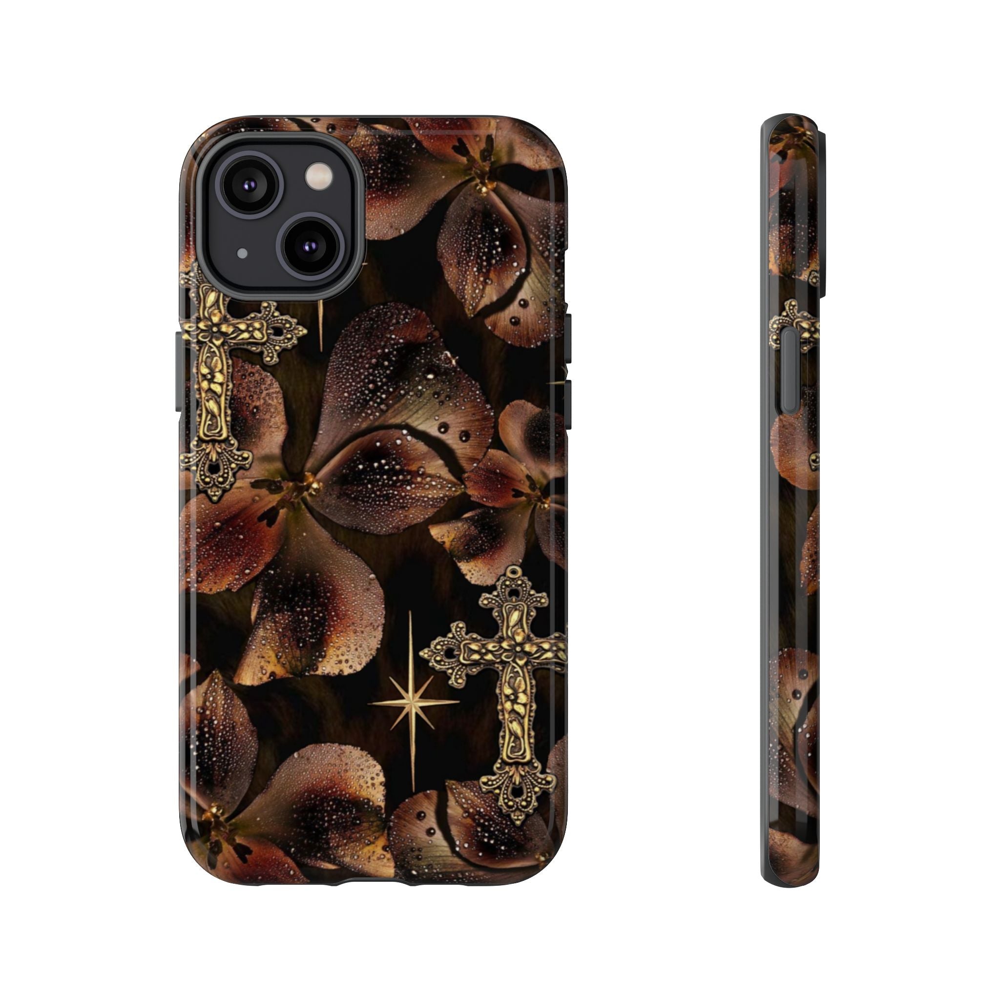 Floral Cross Pattern Tough Case