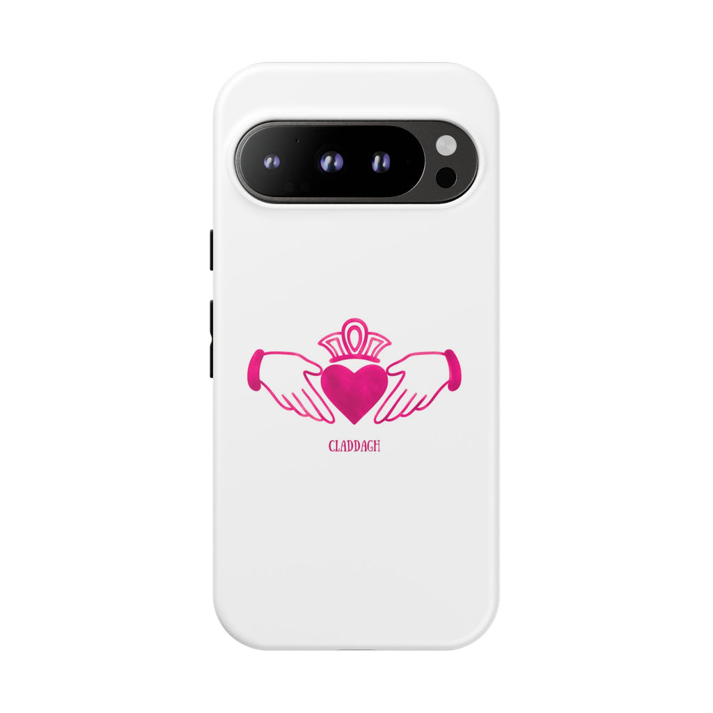 Pink Irish Claddagh Symbol Tough Phone Case