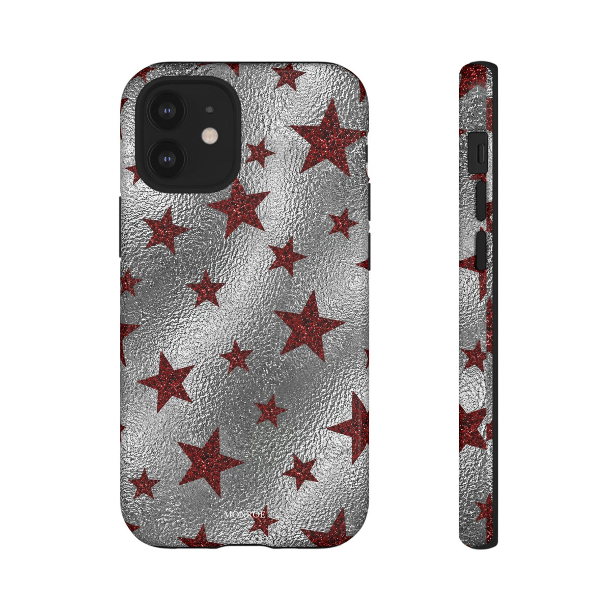 Silver Red Starry Tough Case