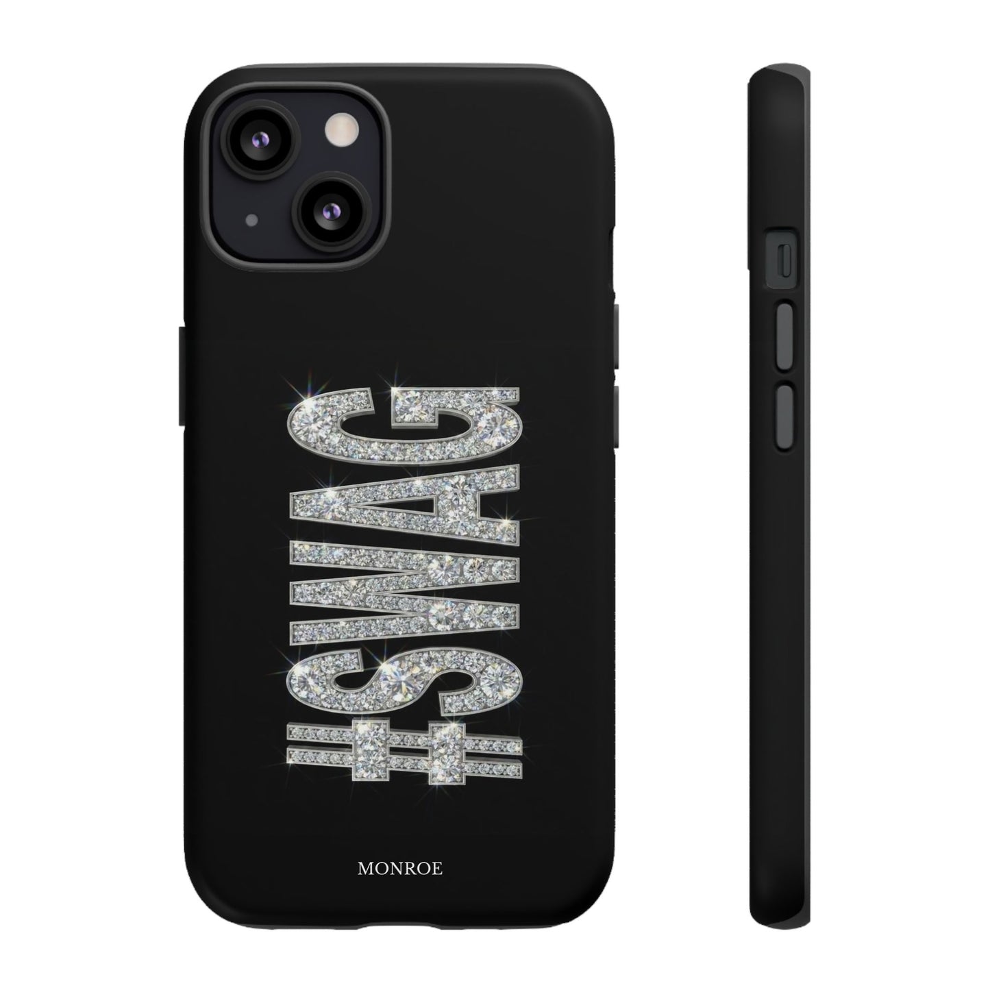 “#SWAG” Black Bling Tough Case