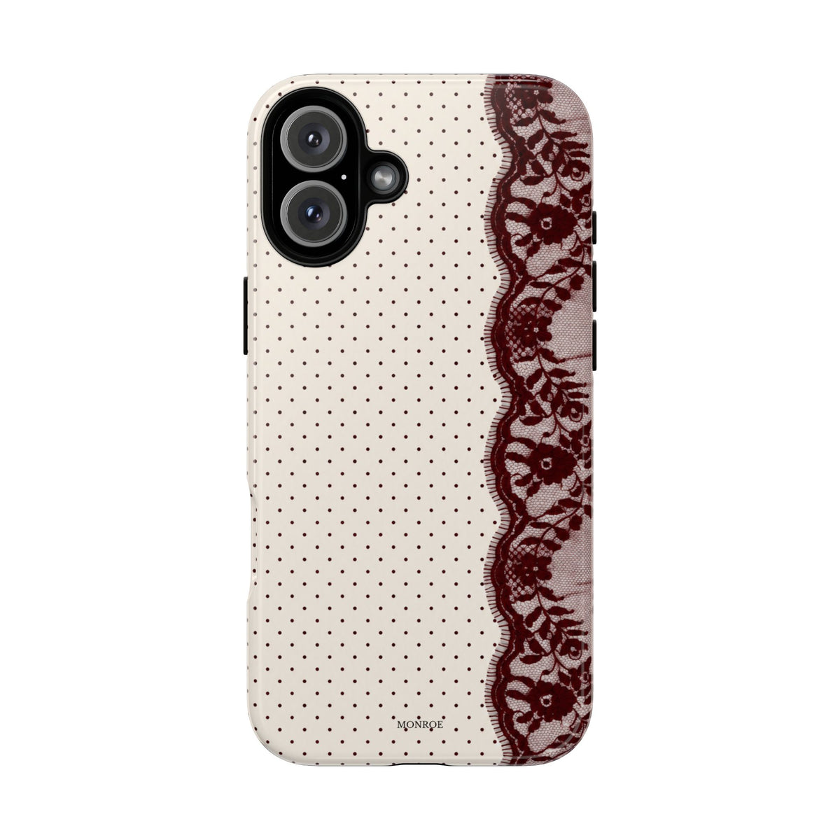 Burgundy Lace Edge Tough Case