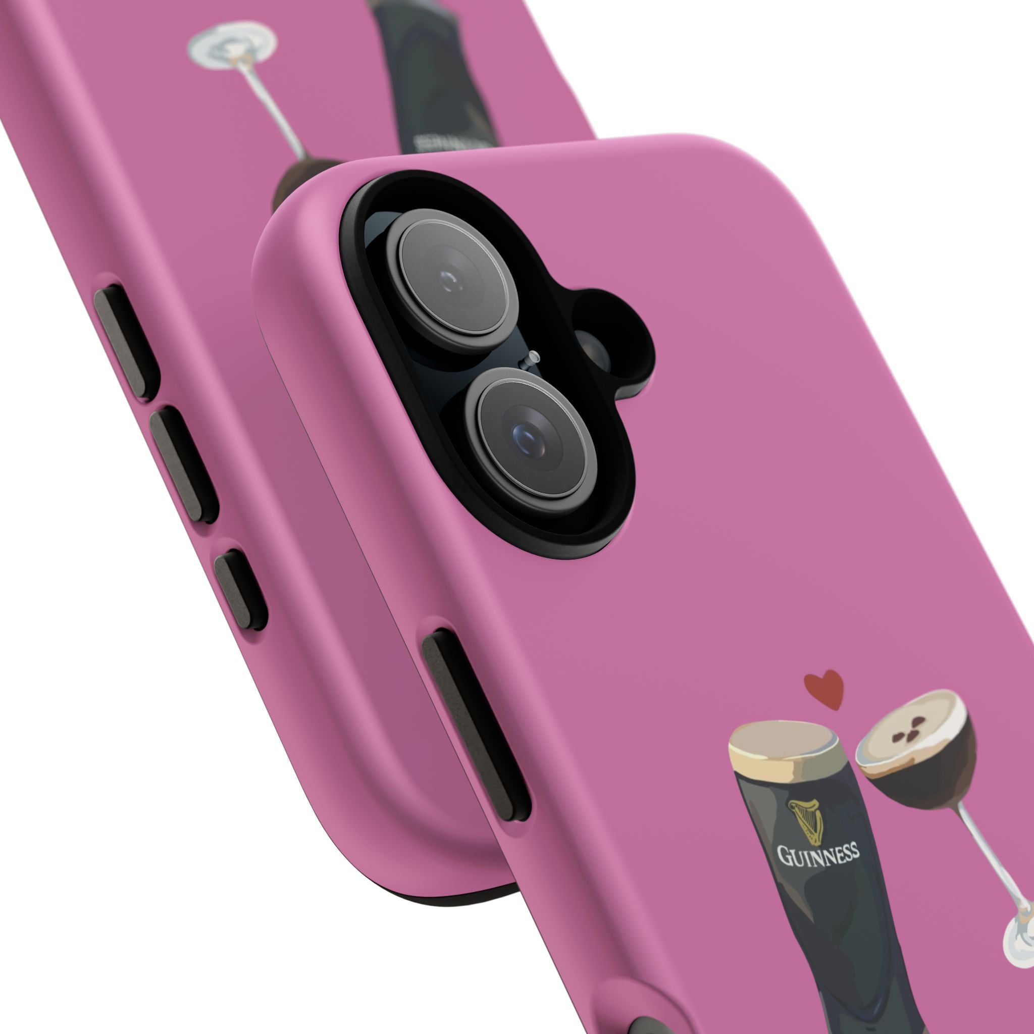 Pint & Wine Glass (Pink) Tough Case