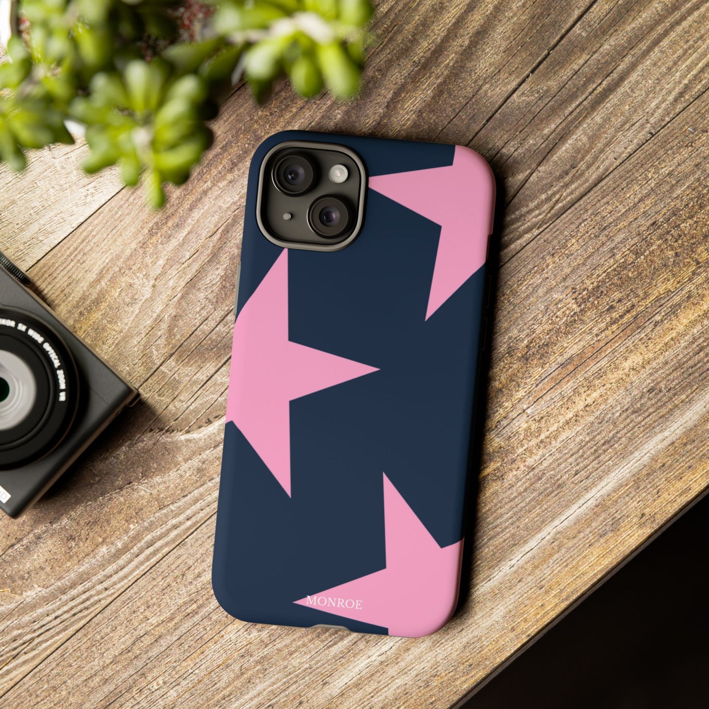 Navy & Pink Star Tough Cover