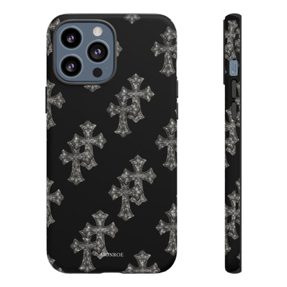Black Crystal Cross Tough Case