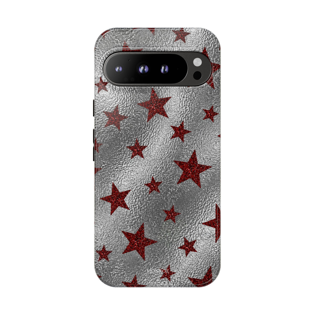 Silver Red Starry Tough Case