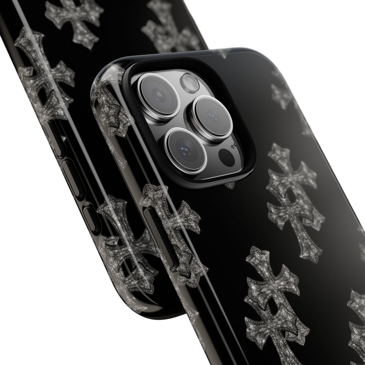 Black Crystal Cross Tough Case