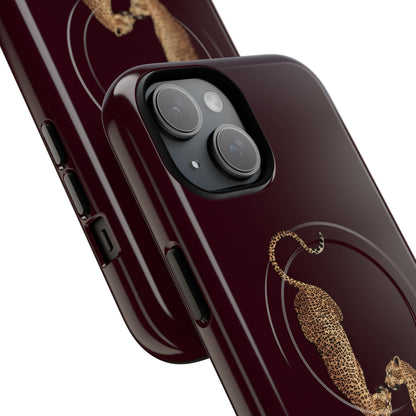 Burgundy Leopard Duo MagSafe Case