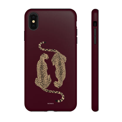 Burgundy Cheetah Tough Case