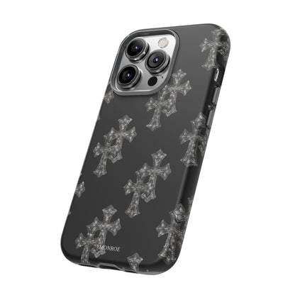 Black Crystal Cross Tough Case
