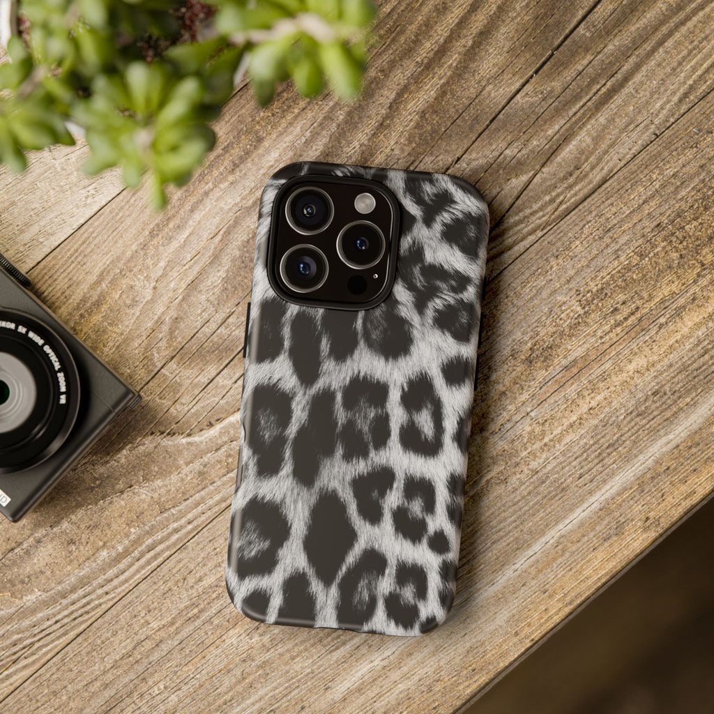 B&W Leopard Phone Case