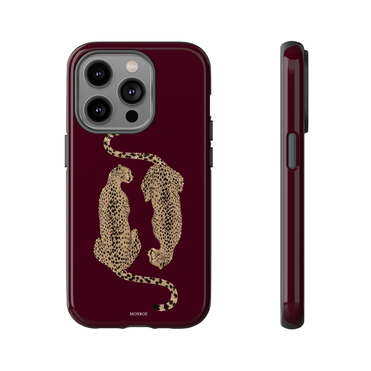 Burgundy Cheetah Tough Case