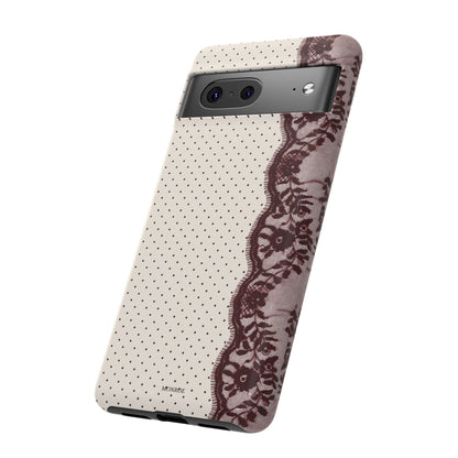 Burgundy Lace Edge Tough Case