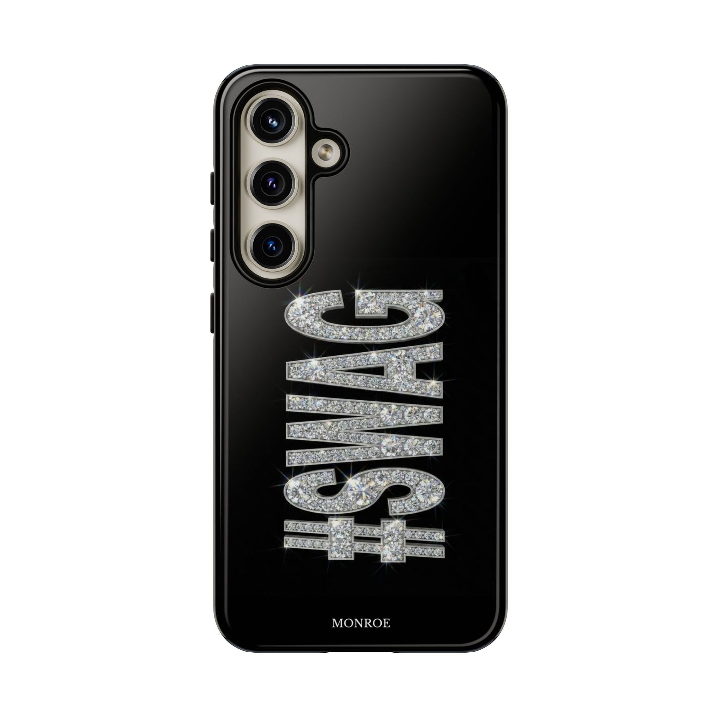 “#SWAG” Black Bling Tough Case