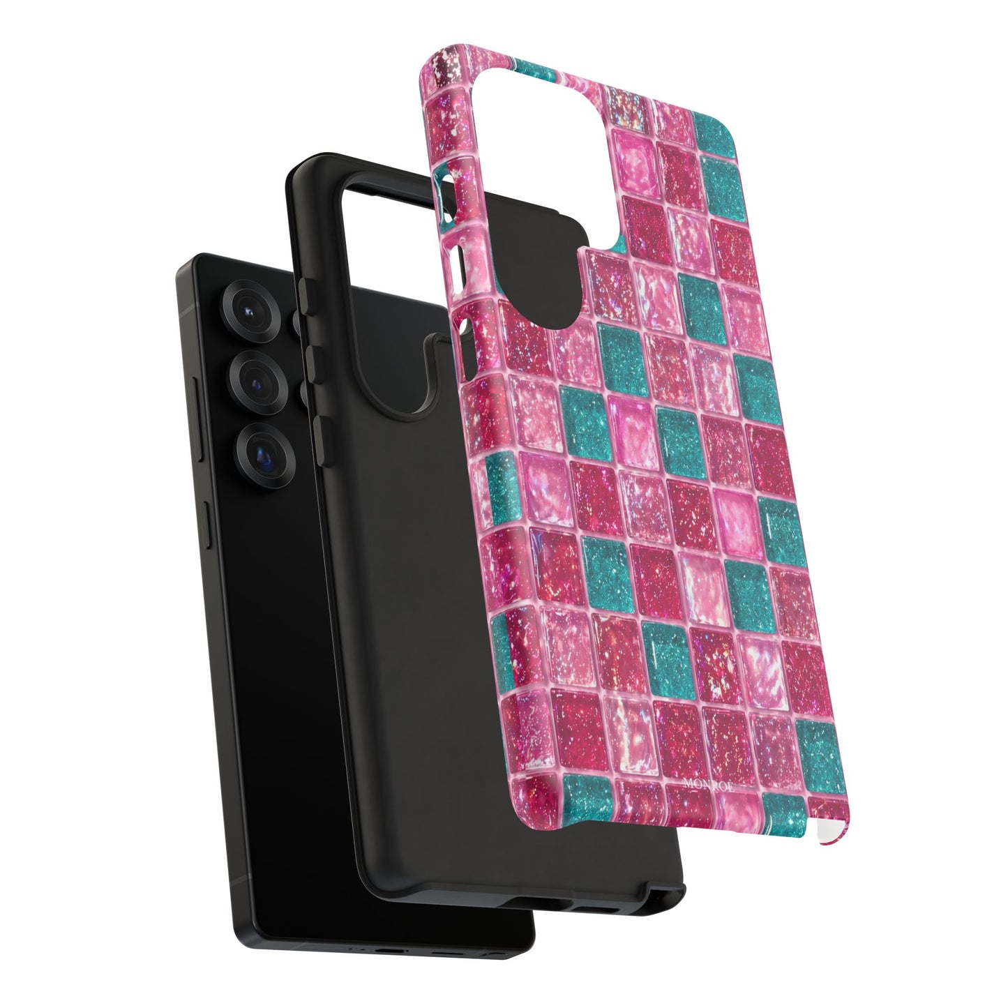 Pink Teal Mosaic Tough Case