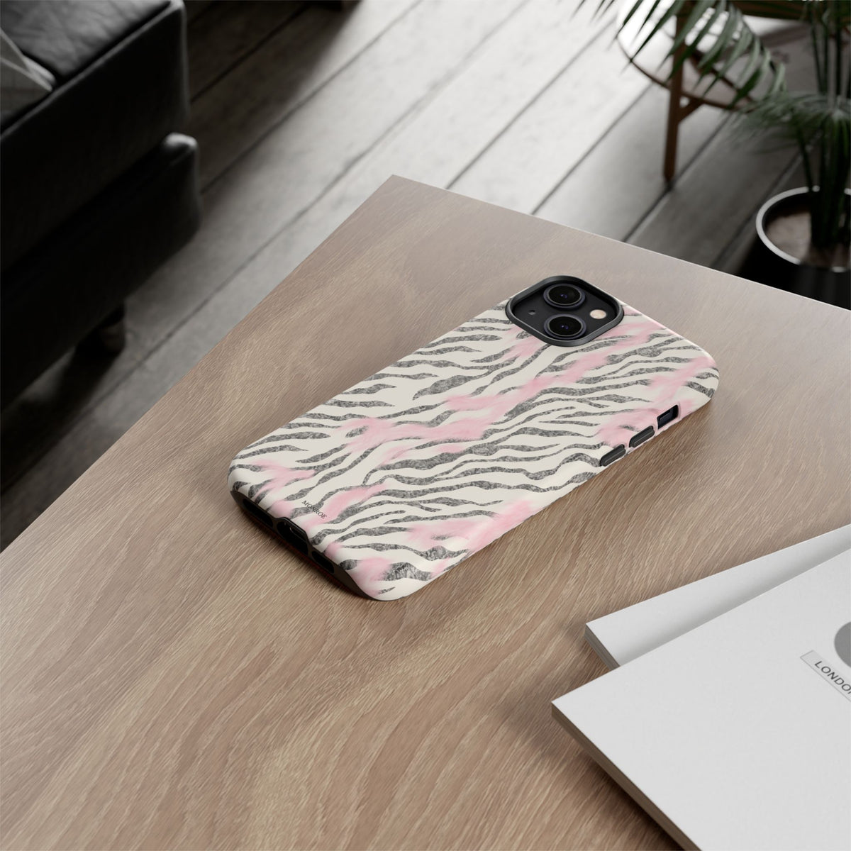Light Pink Zebra Tough Case