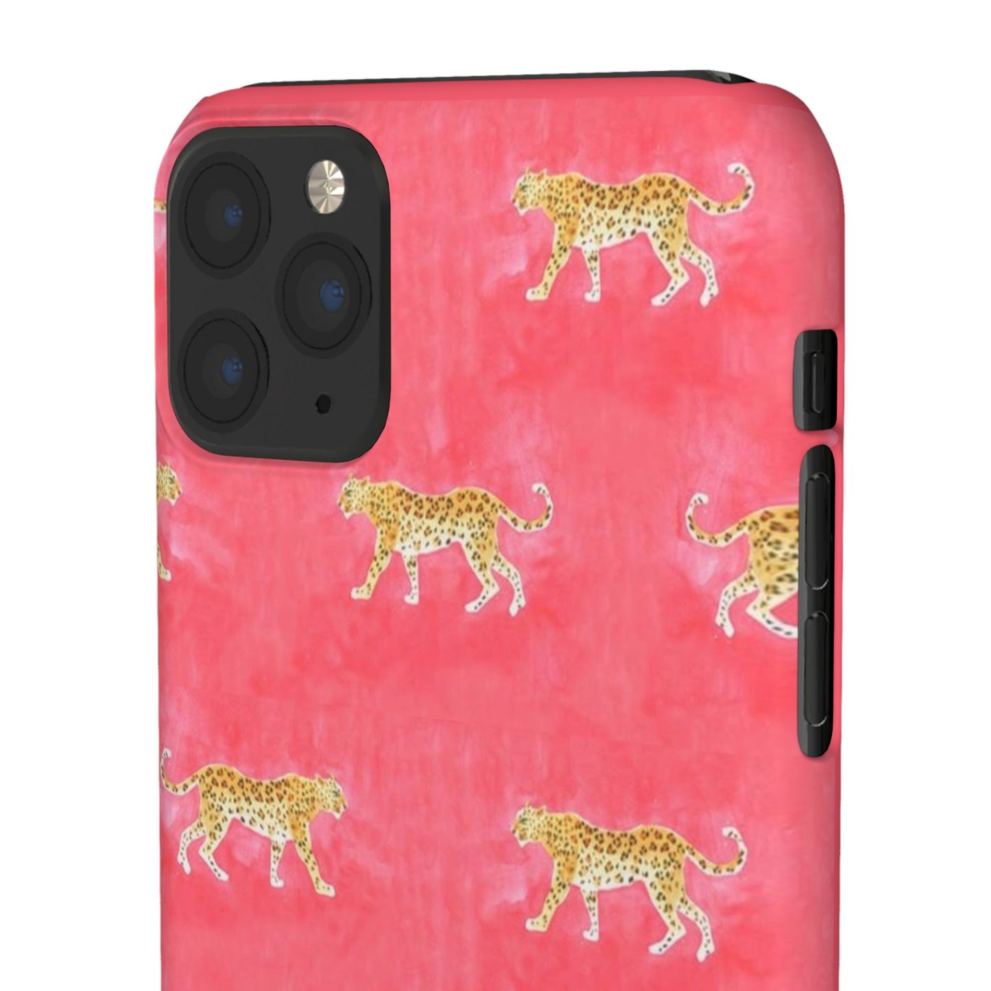 Pink Watercolor Leopard Case