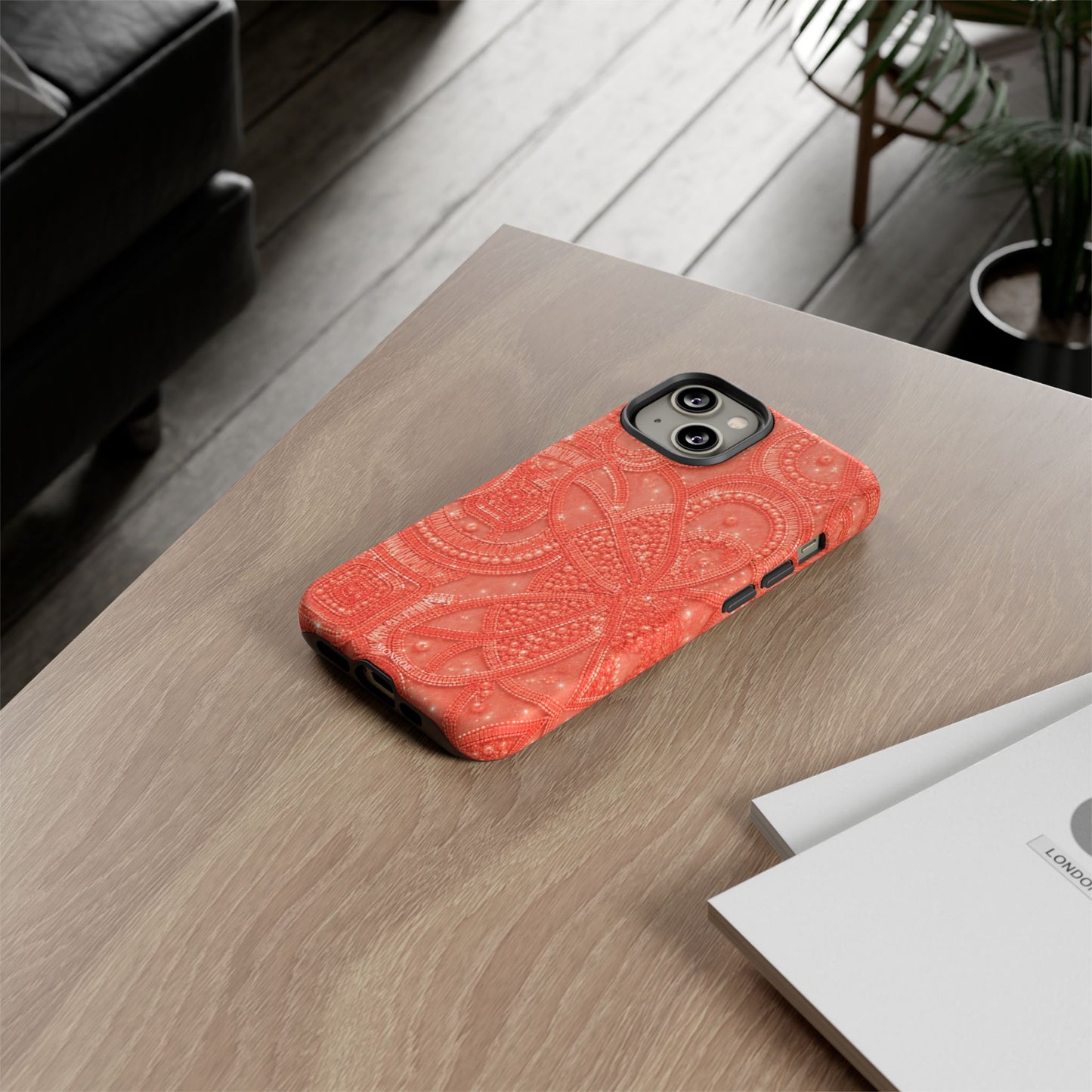 Coral Lace Tough Case