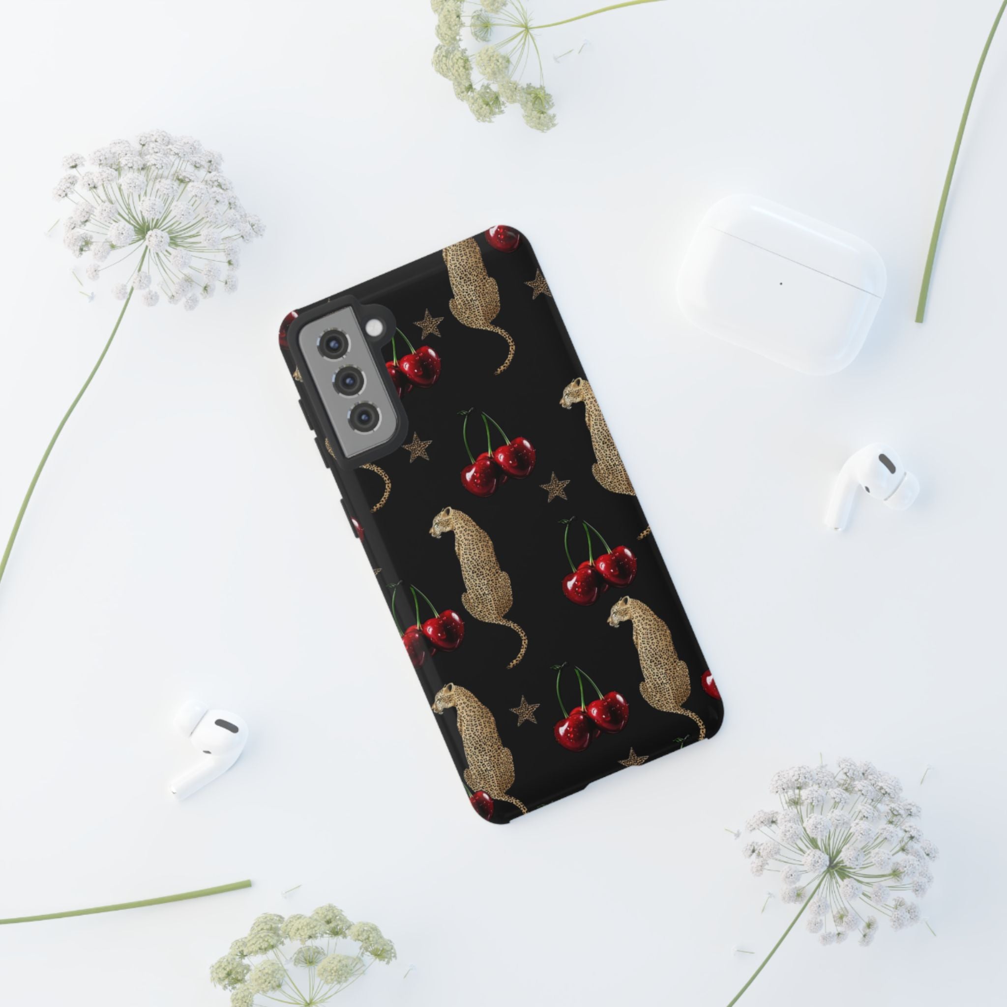 Leopards & Cherries Phone Case