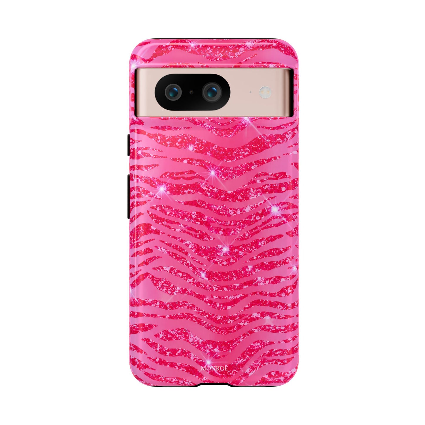 Pink Glitter Zebra Tough Case