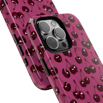 Burgundy Cherries Tough Case