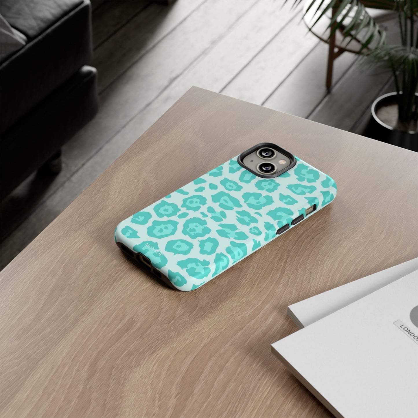 Teal Leopard Tough Case