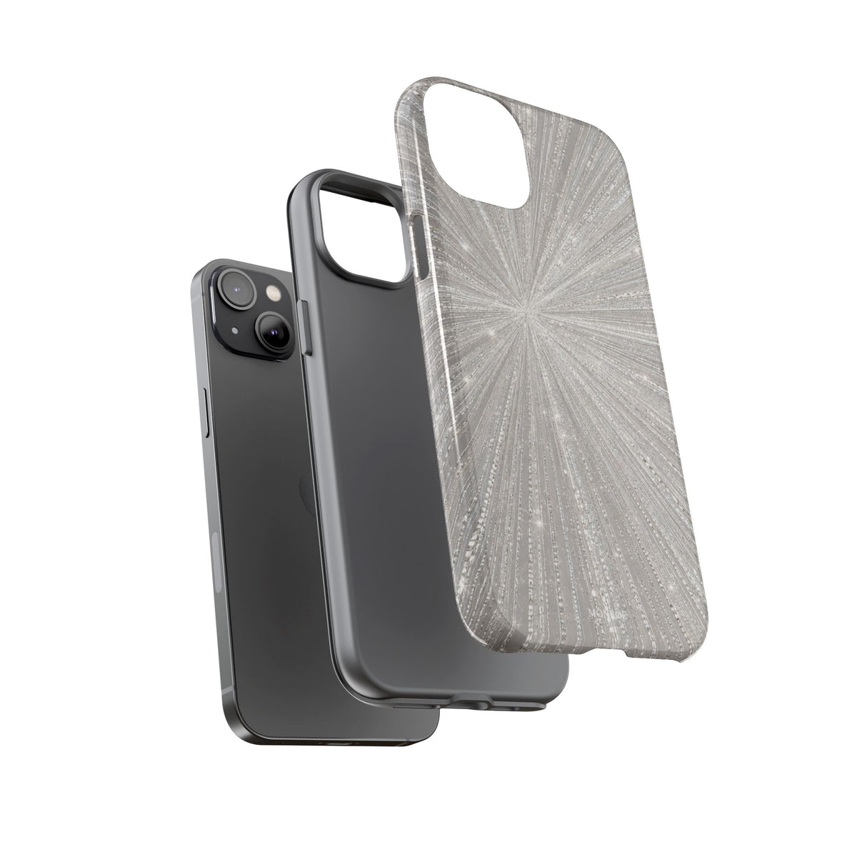 Sparkling Silver Burst Tough Case