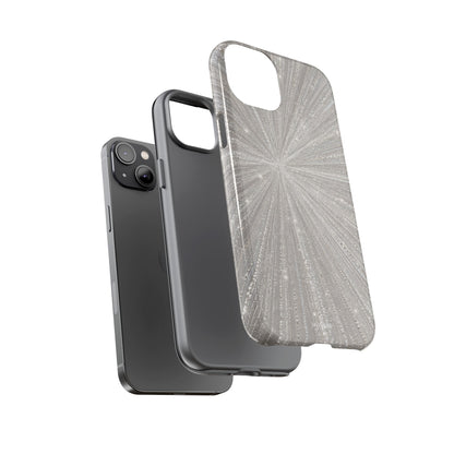 Sparkling Silver Burst Tough Case
