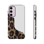 Half Cheetah Print Phone Case
