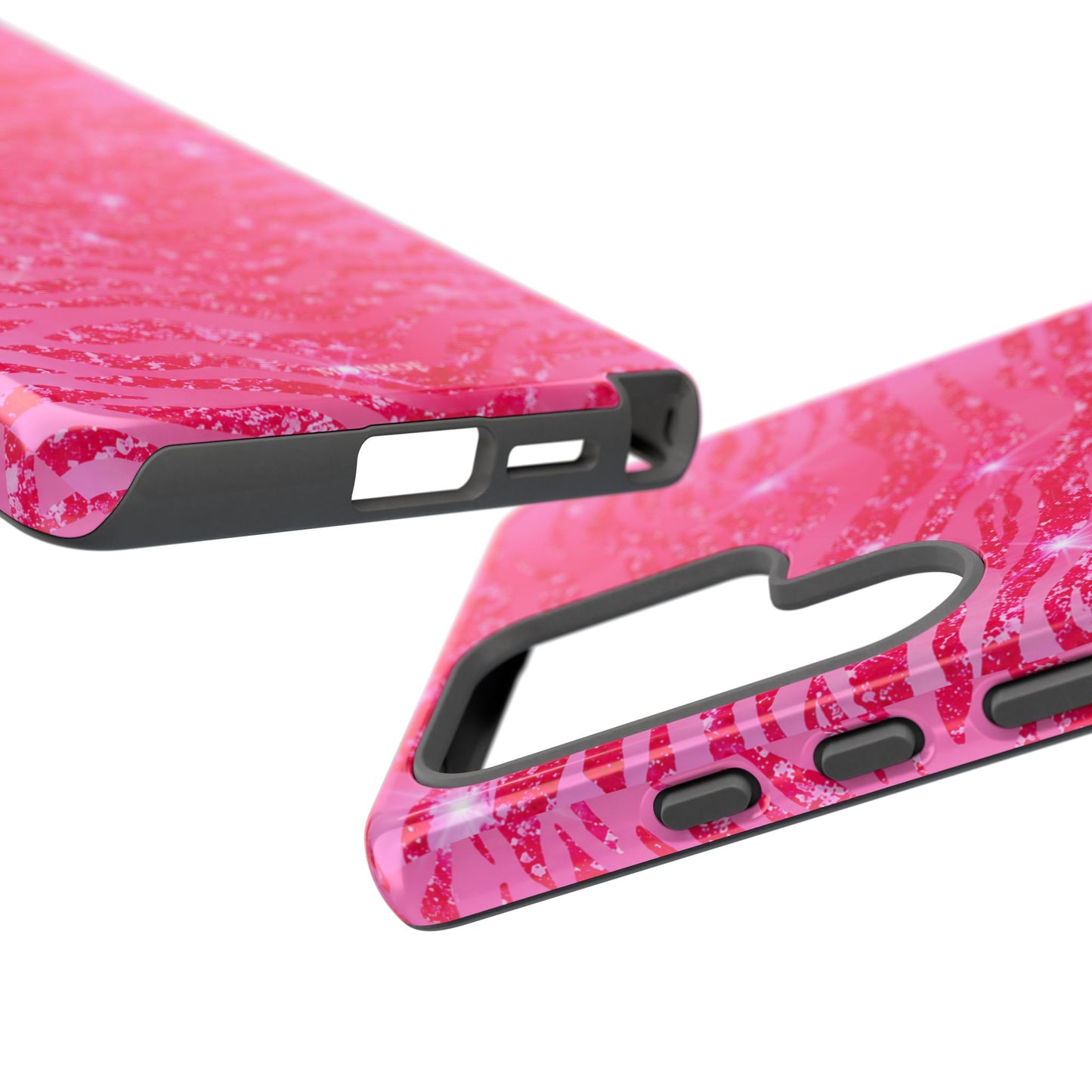 Pink Glitter Zebra Tough Case