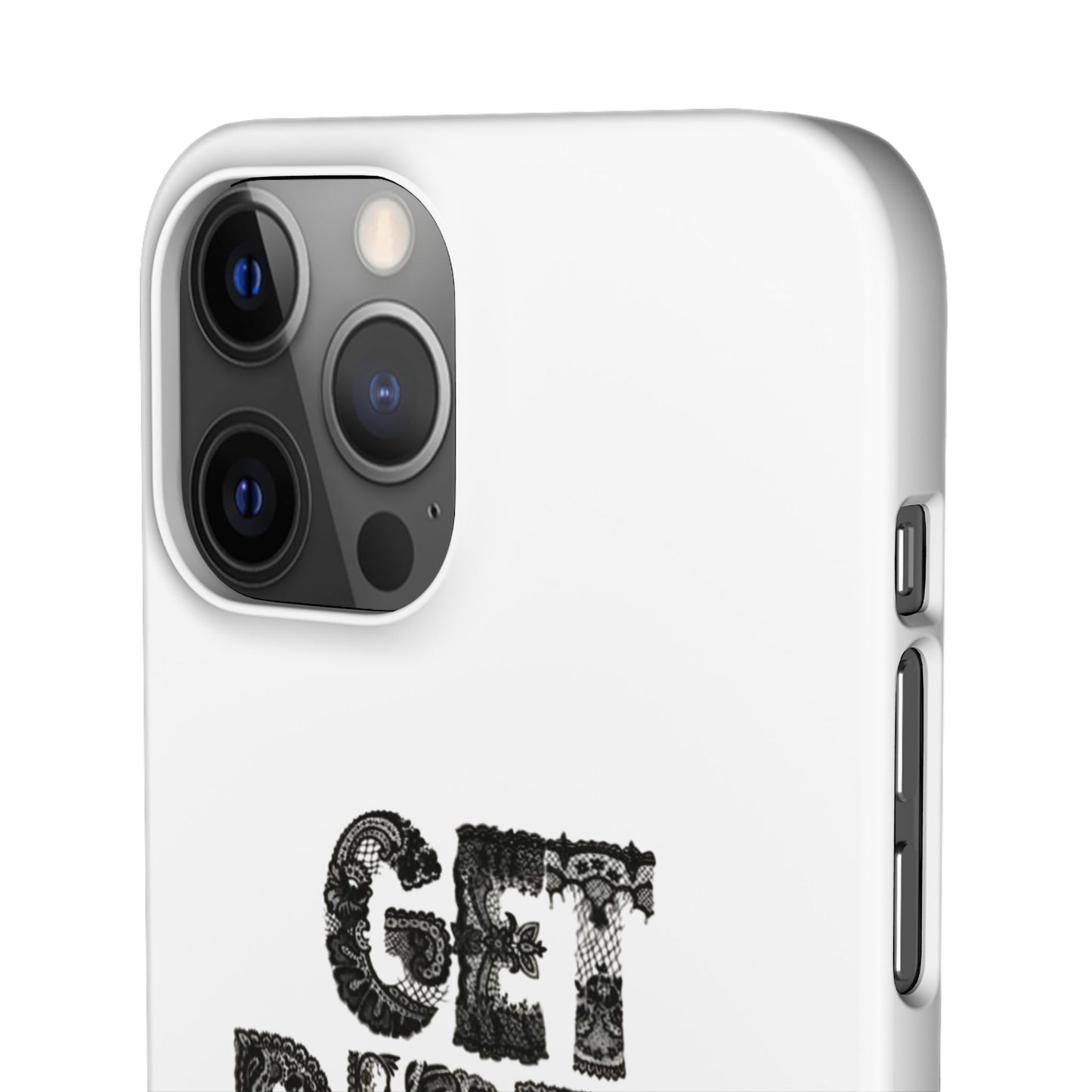 Get Dirty in Paris White Snap Case