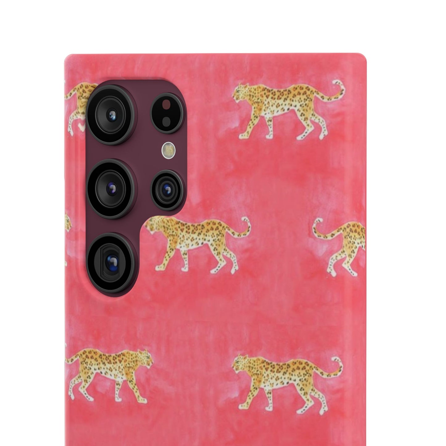 Pink Watercolor Leopard Case