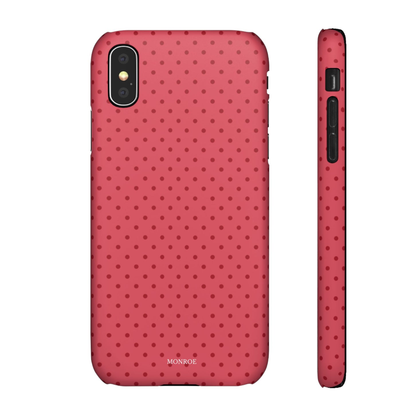 Coral Polka Dot Snap Phone Case