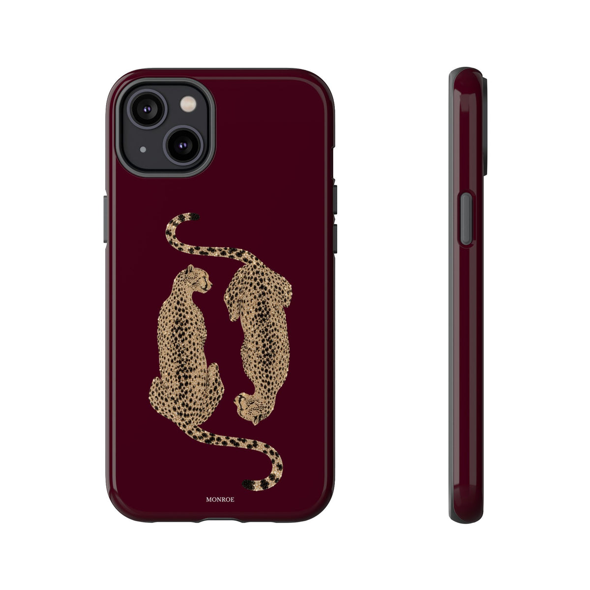 Burgundy Cheetah Tough Case