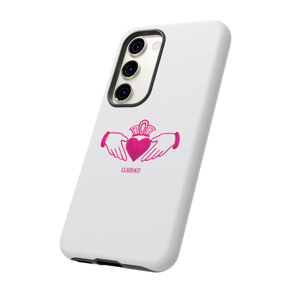 Pink Irish Claddagh Symbol Tough Phone Case