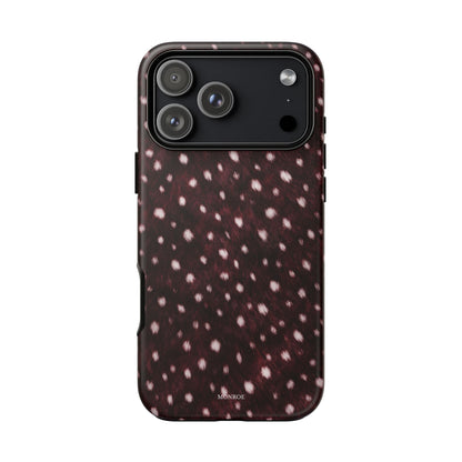 Burgundy Spotted Fur Tough Case