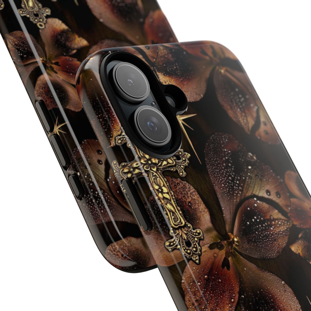 Floral Cross Pattern Tough Case