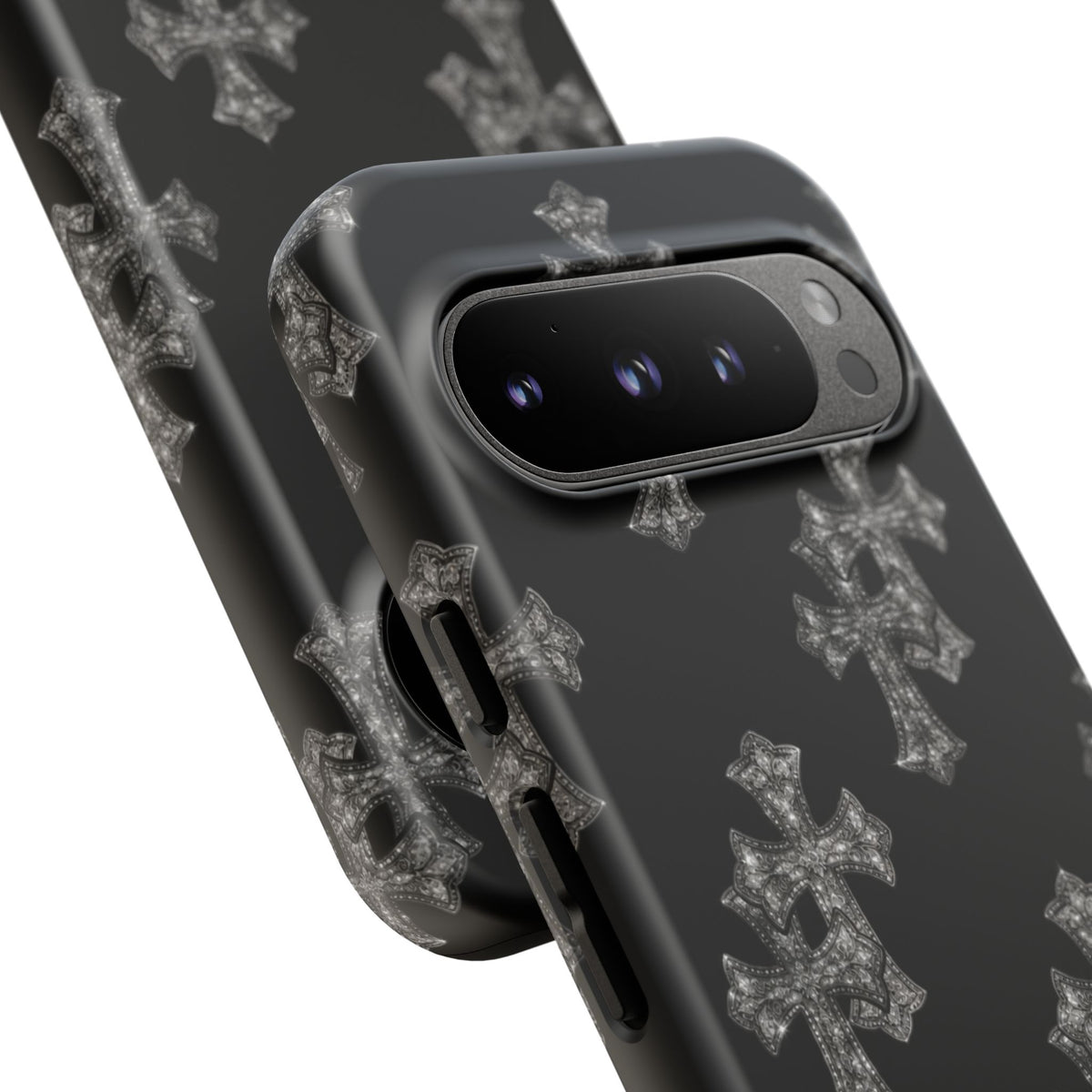 Black Crystal Cross Tough Case