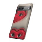3D Hearts Phone Case