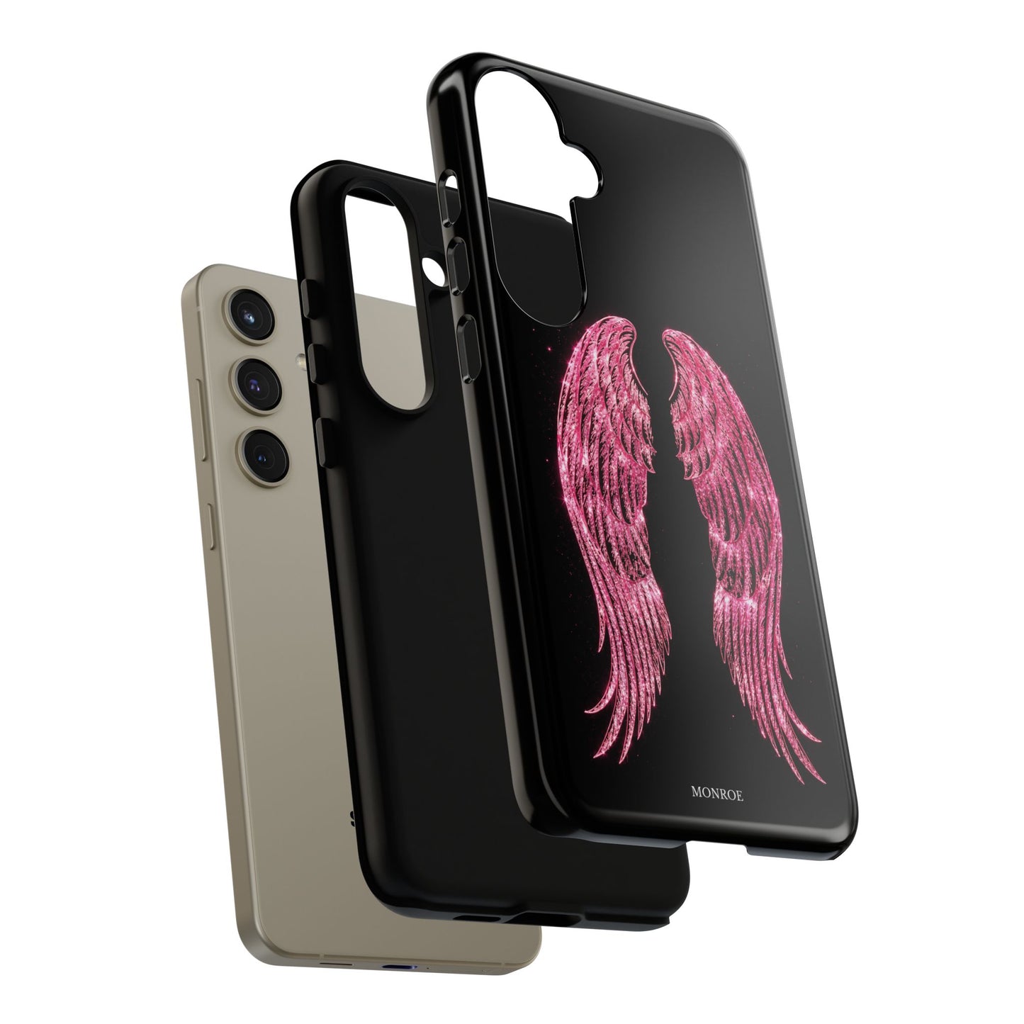 Pink Glitter Angel Tough Case