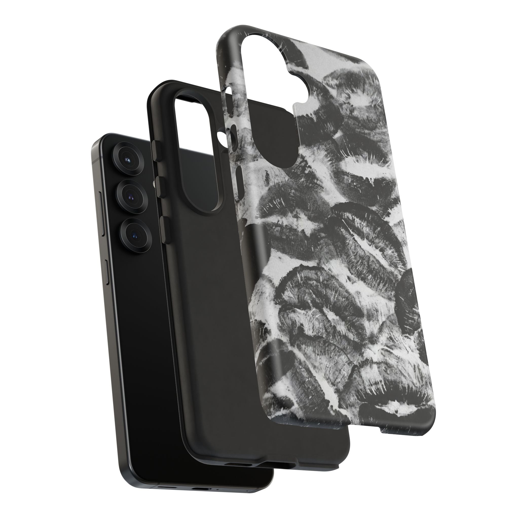 Black and Kiss Design Phone Case