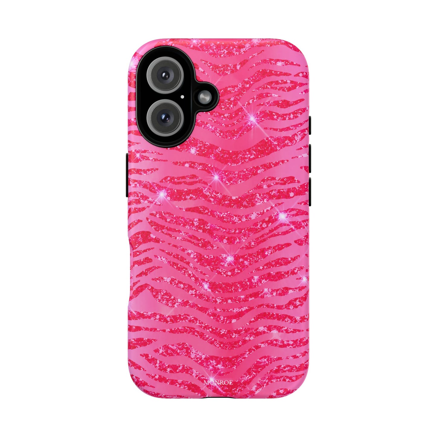 Pink Glitter Zebra Tough Case